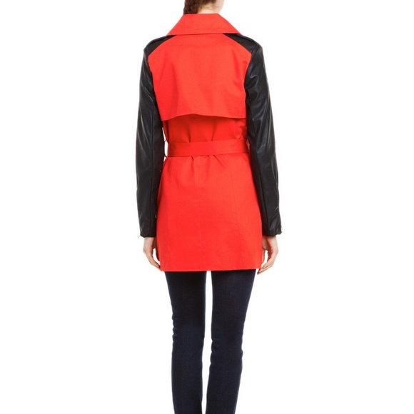 French Connection ~Classic Trench Coat Jacket - Picture 4 of 5